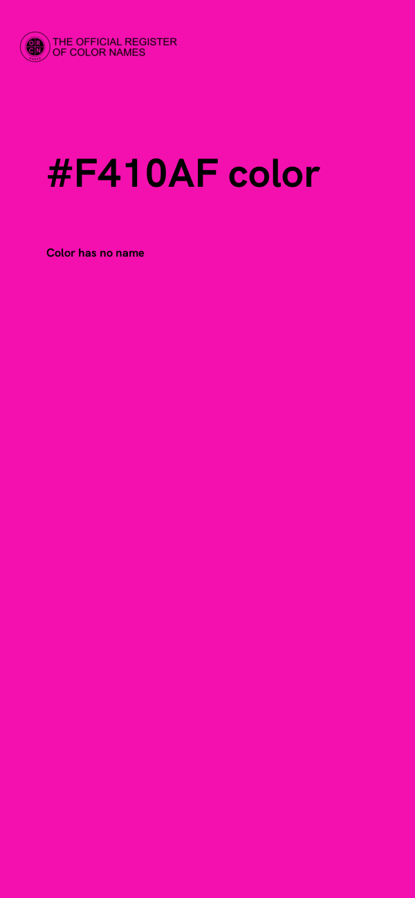 #F410AF color image