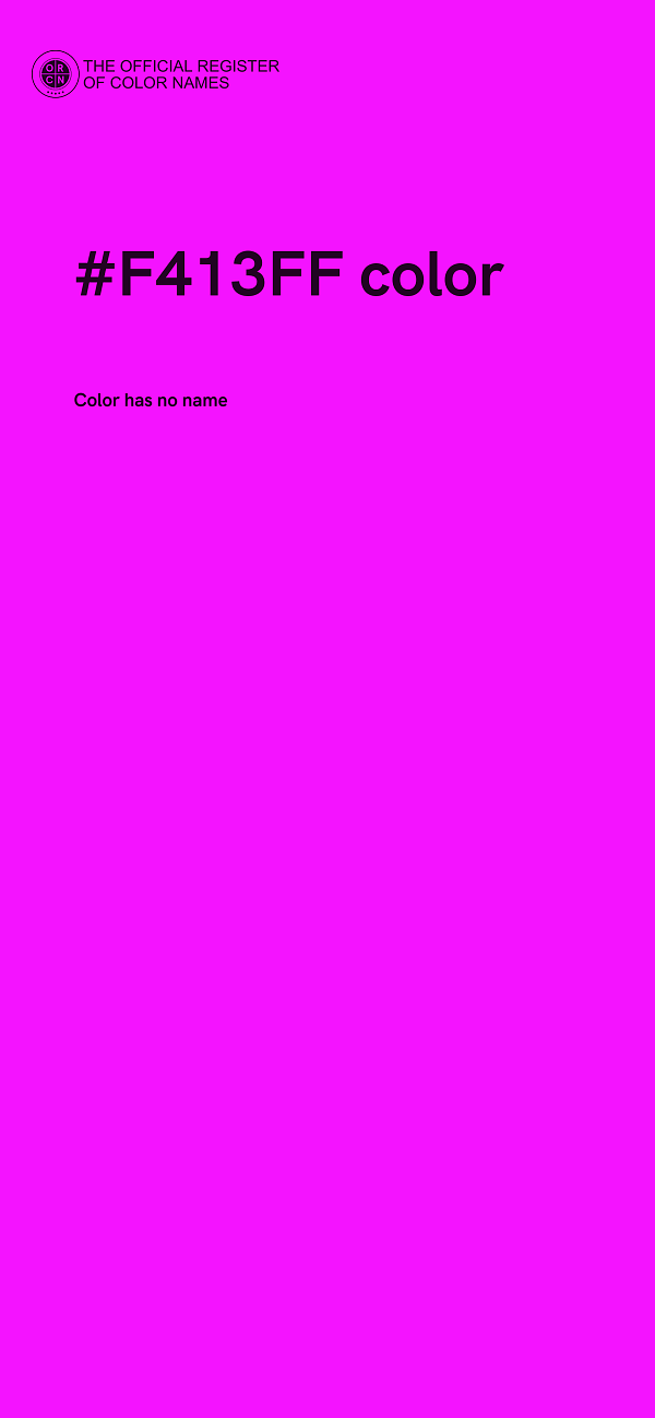 #F413FF color image