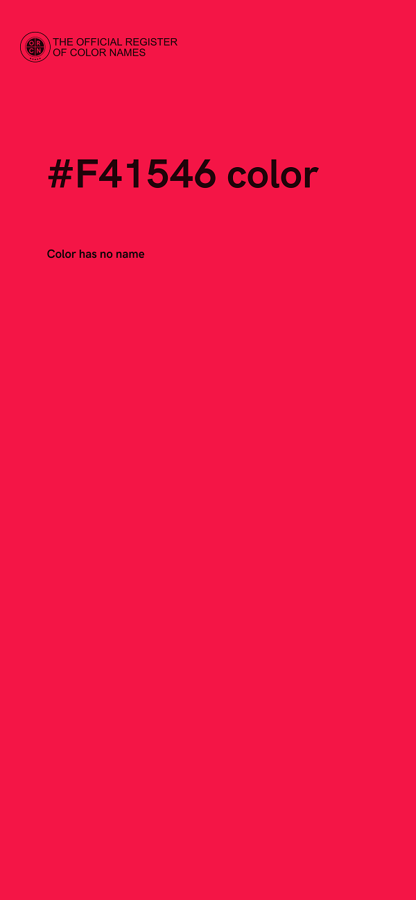 #F41546 color image