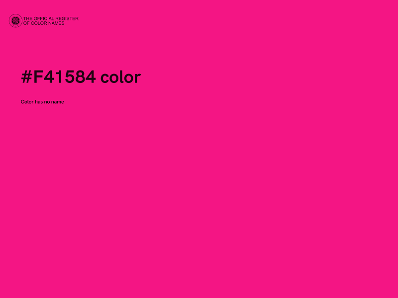 #F41584 color image