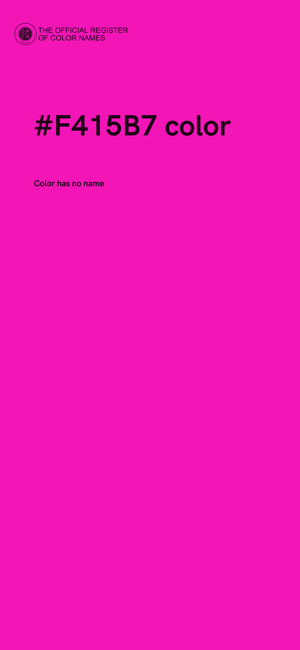 #F415B7 color image