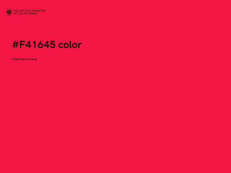 #F41645 color image