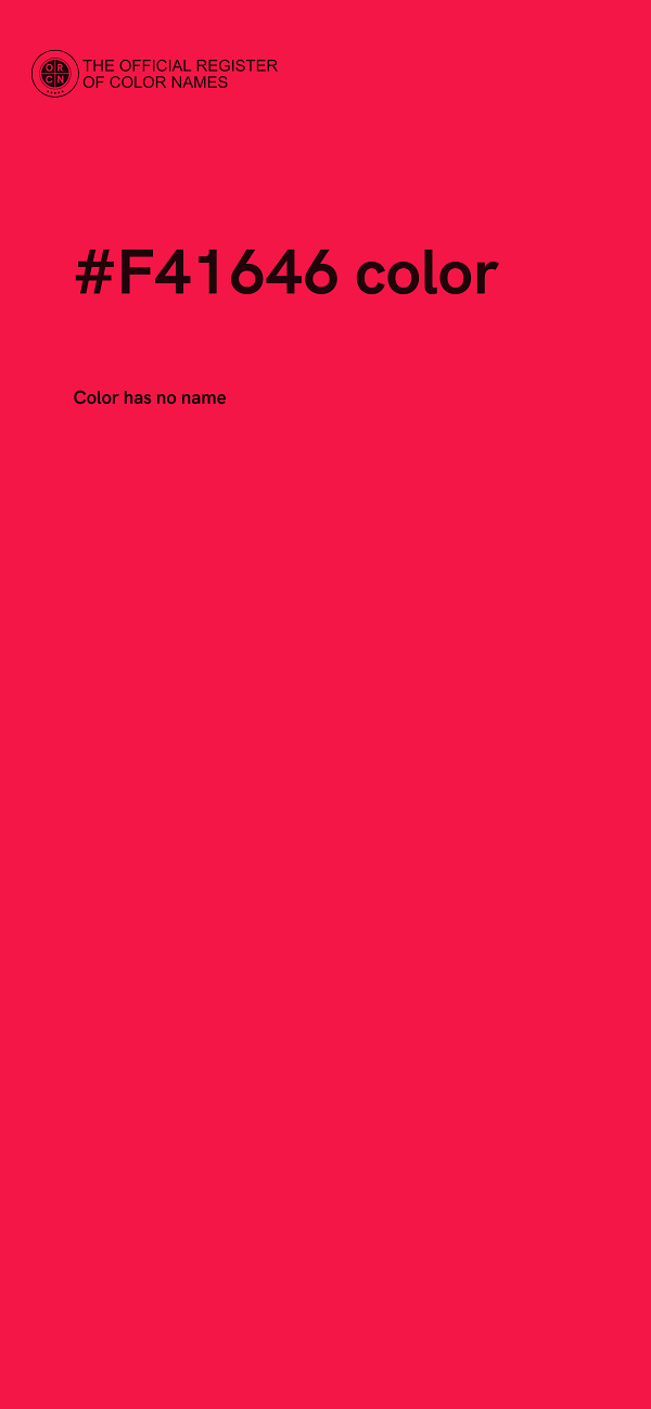 #F41646 color image