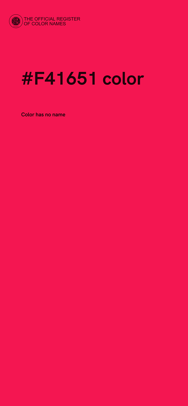 #F41651 color image