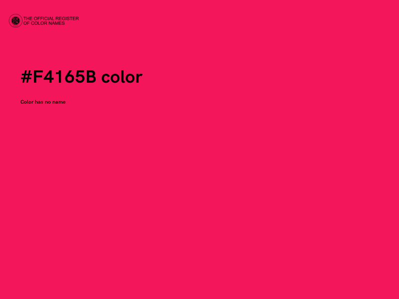 #F4165B color image