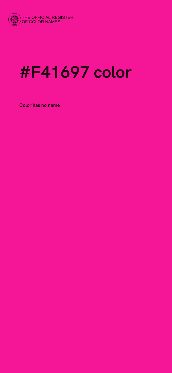 #F41697 color image