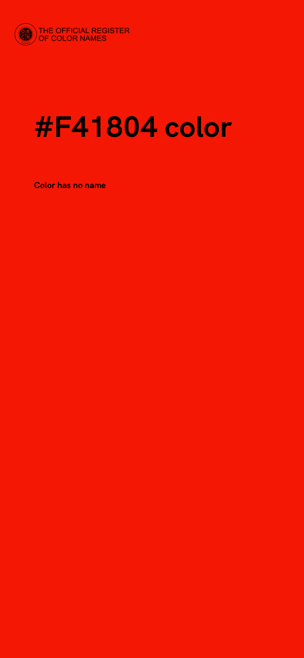 #F41804 color image