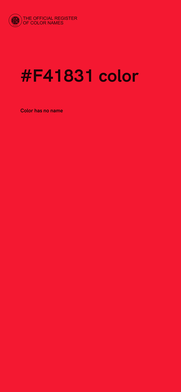 #F41831 color image
