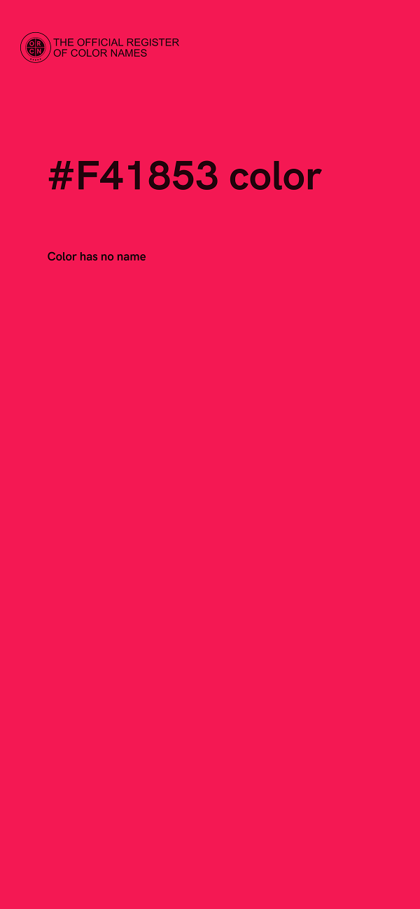 #F41853 color image