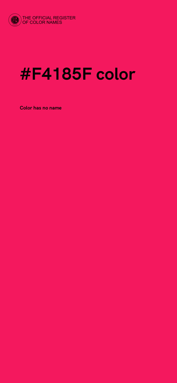 #F4185F color image