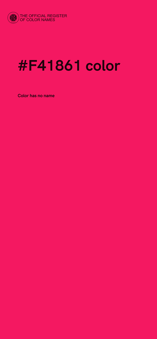 #F41861 color image