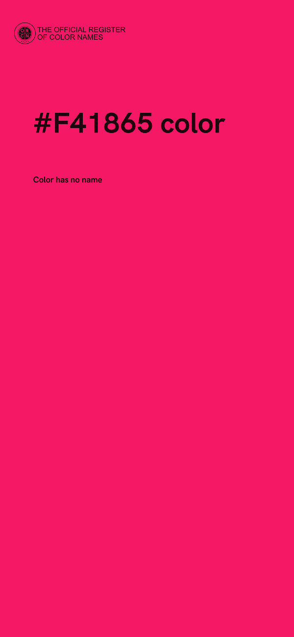 #F41865 color image