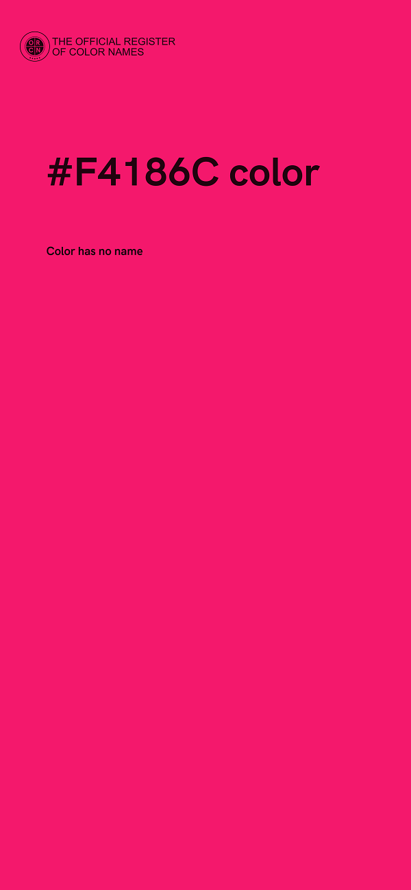 #F4186C color image