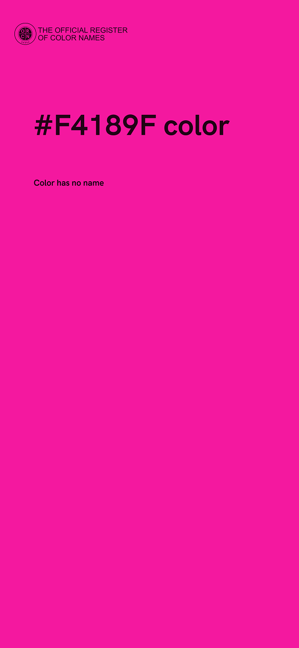 #F4189F color image