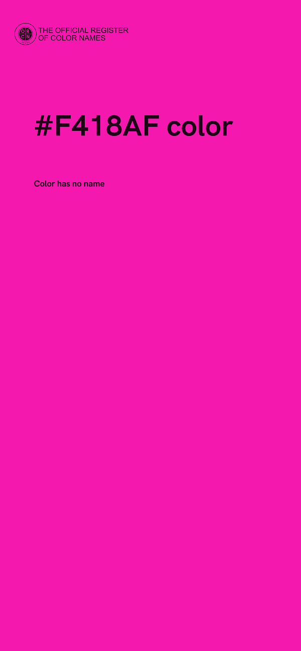 #F418AF color image