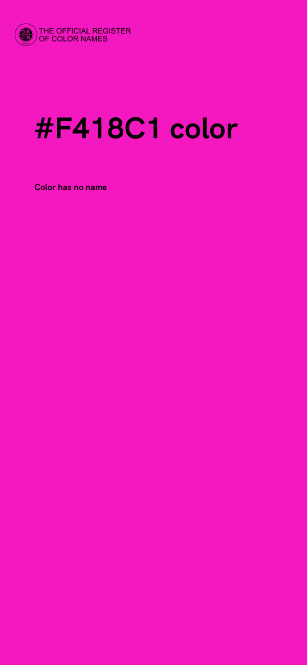 #F418C1 color image