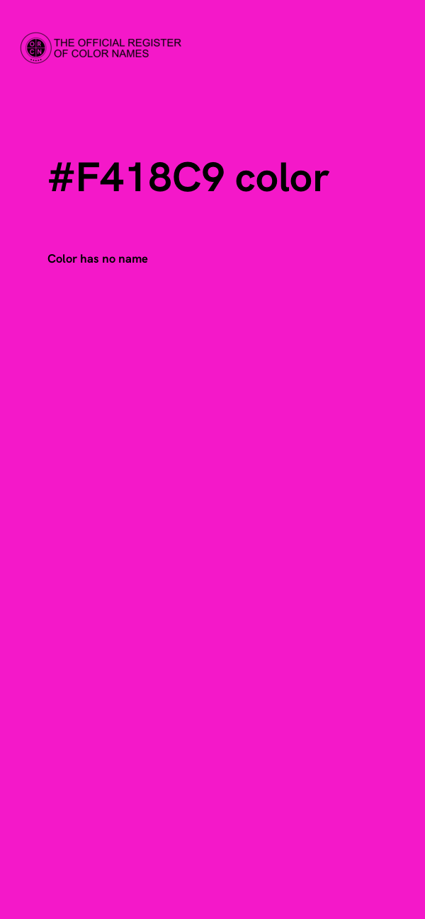 #F418C9 color image
