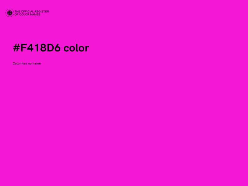 #F418D6 color image