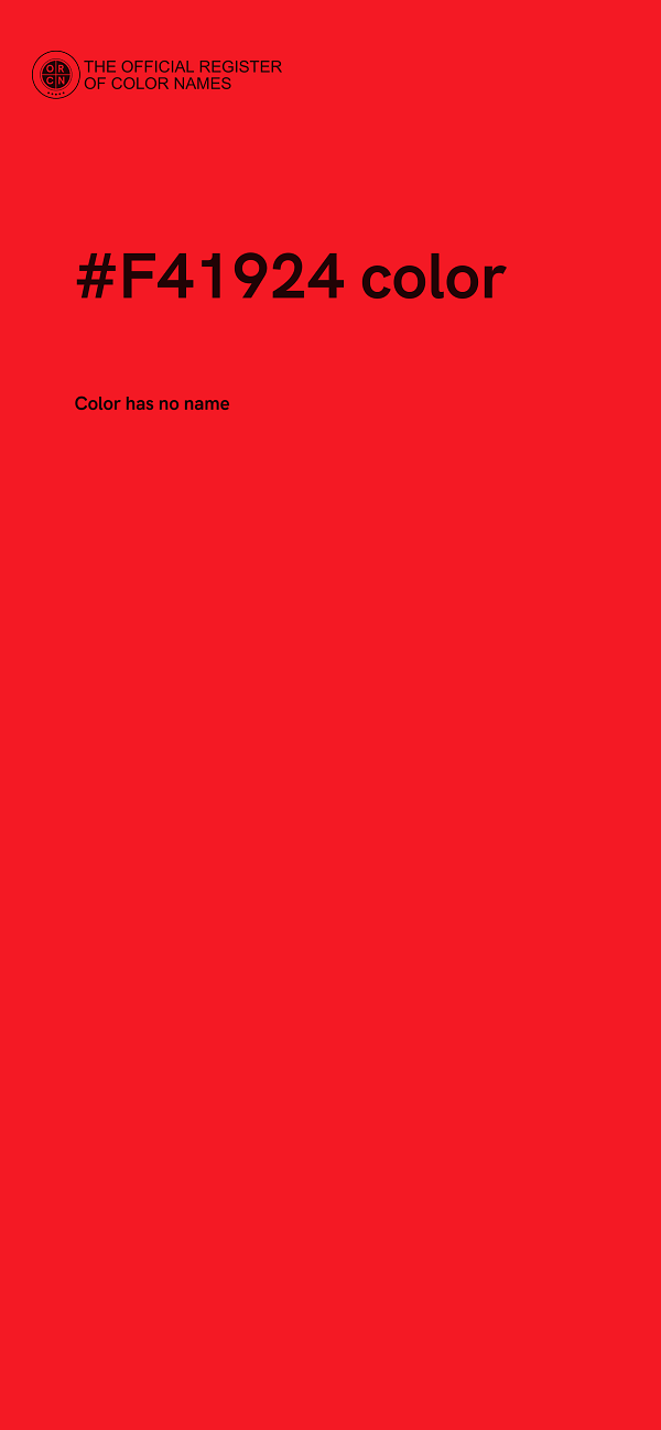 #F41924 color image