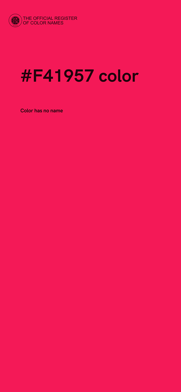 #F41957 color image