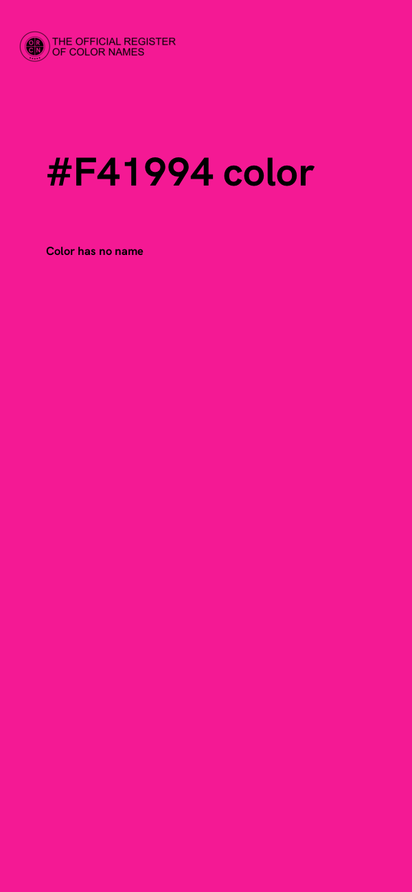 #F41994 color image