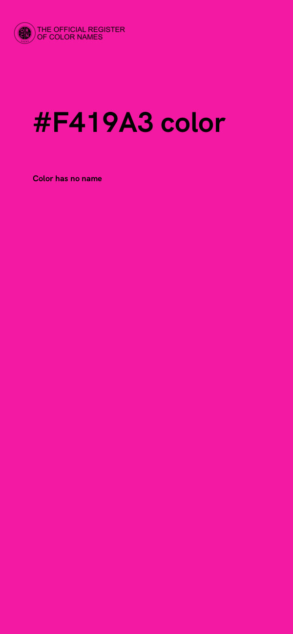 #F419A3 color image