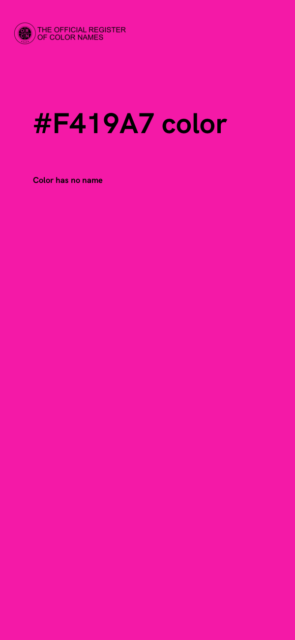 #F419A7 color image
