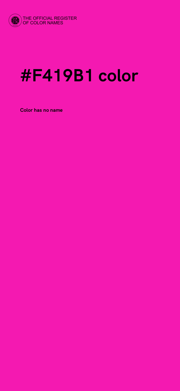 #F419B1 color image