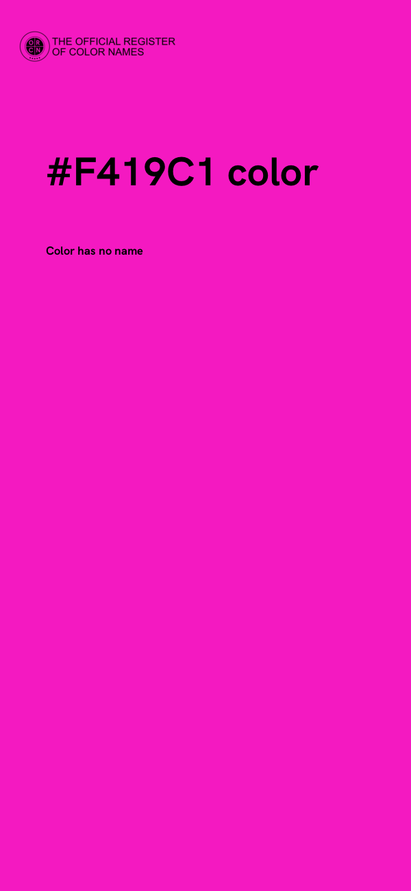 #F419C1 color image