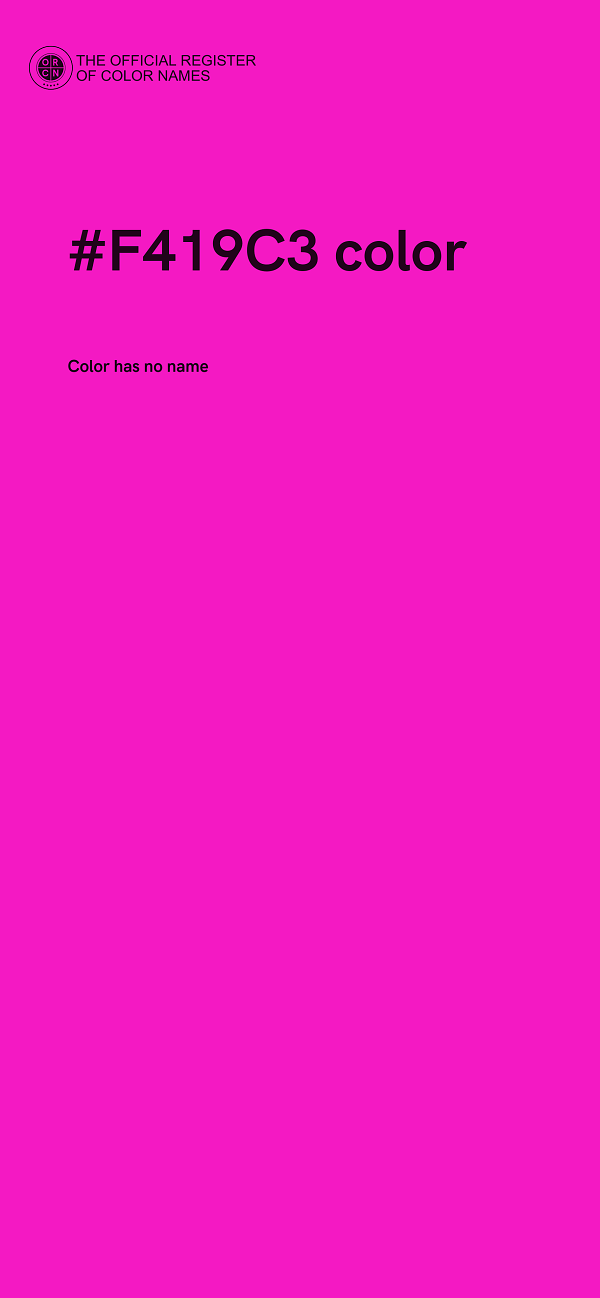 #F419C3 color image