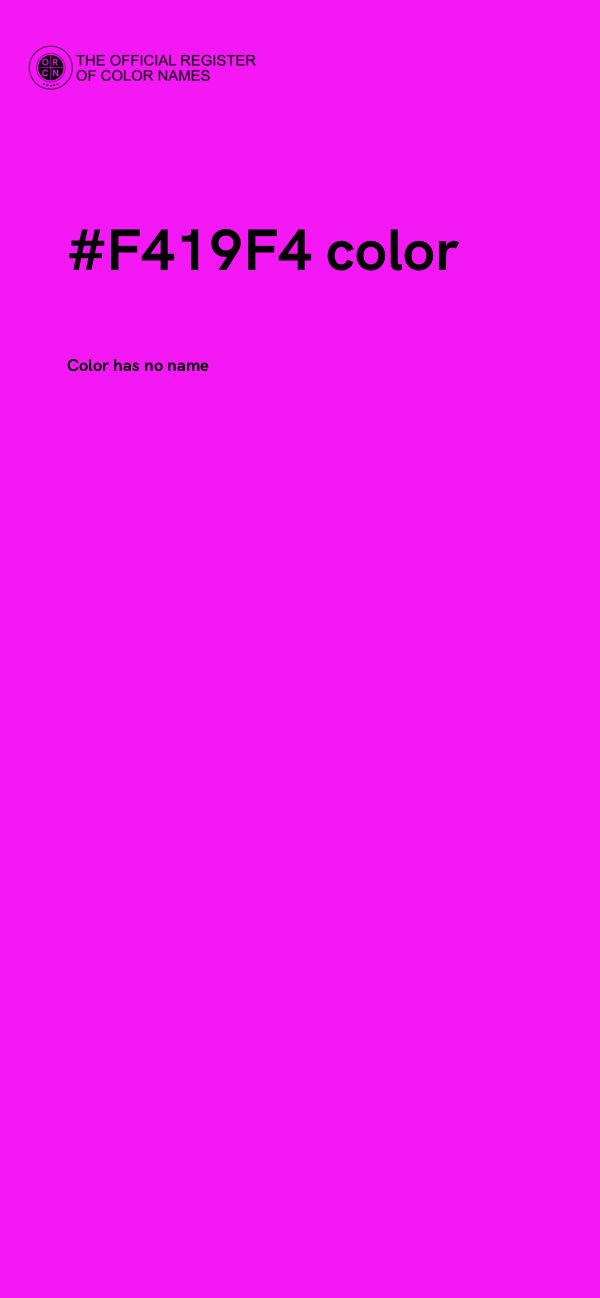 #F419F4 color image