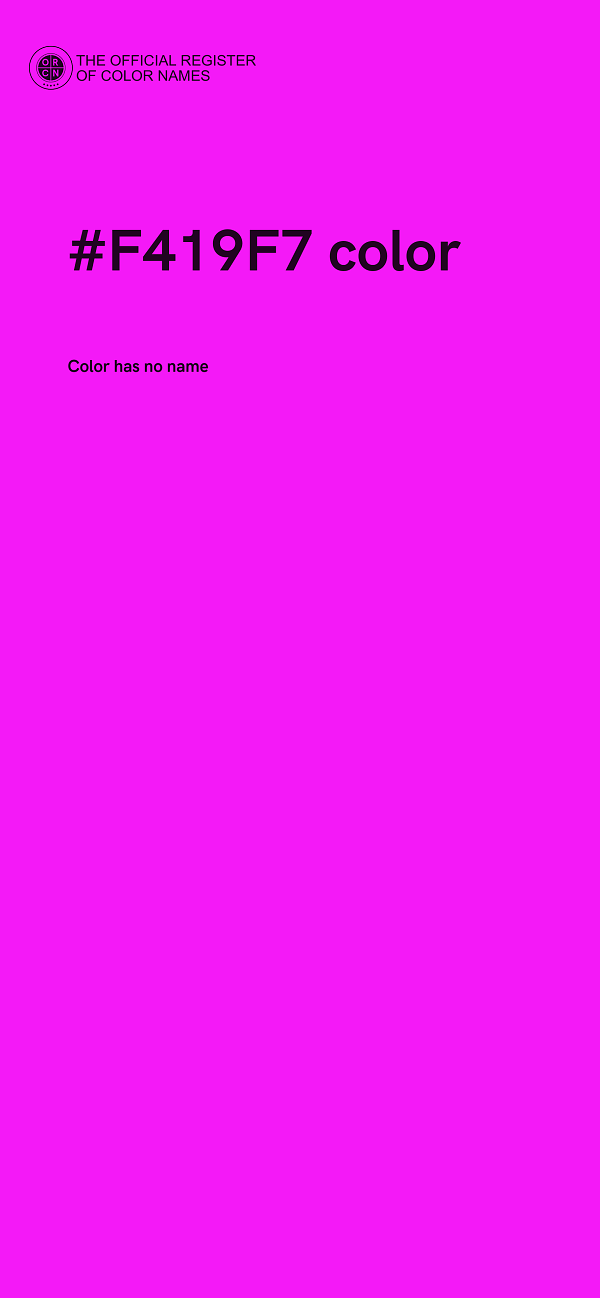 #F419F7 color image