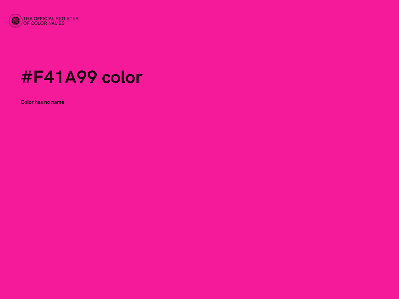 #F41A99 color image