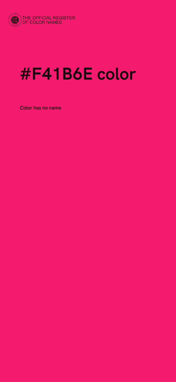 #F41B6E color image