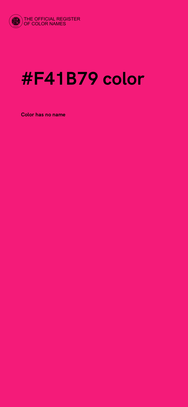 #F41B79 color image