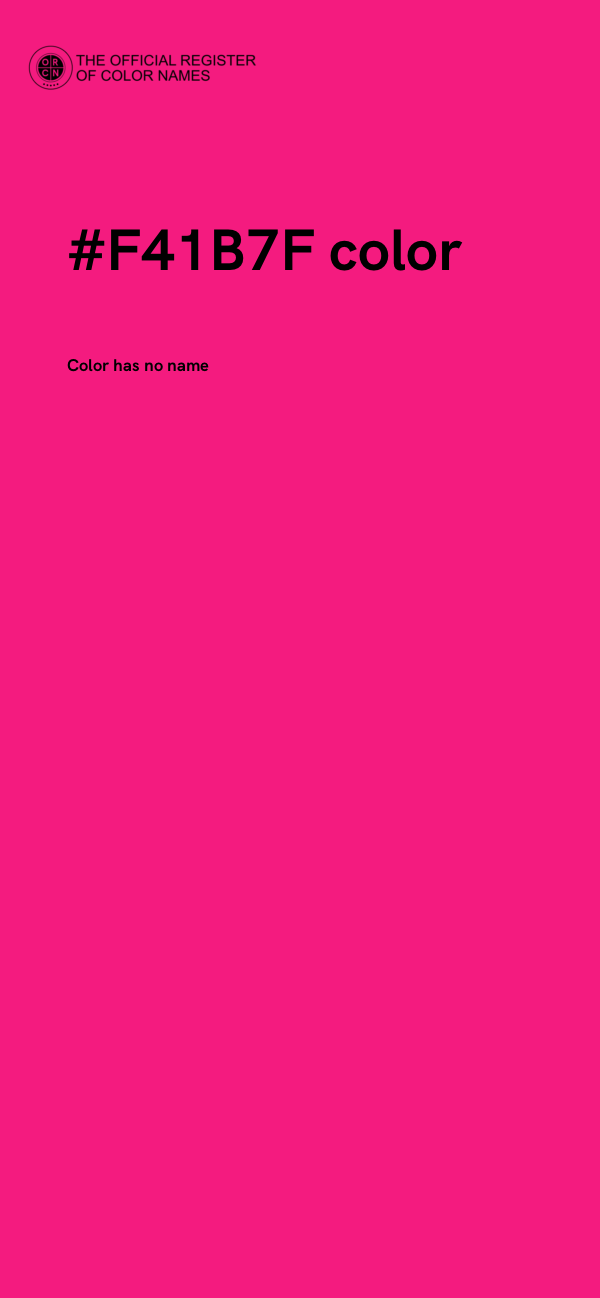 #F41B7F color image