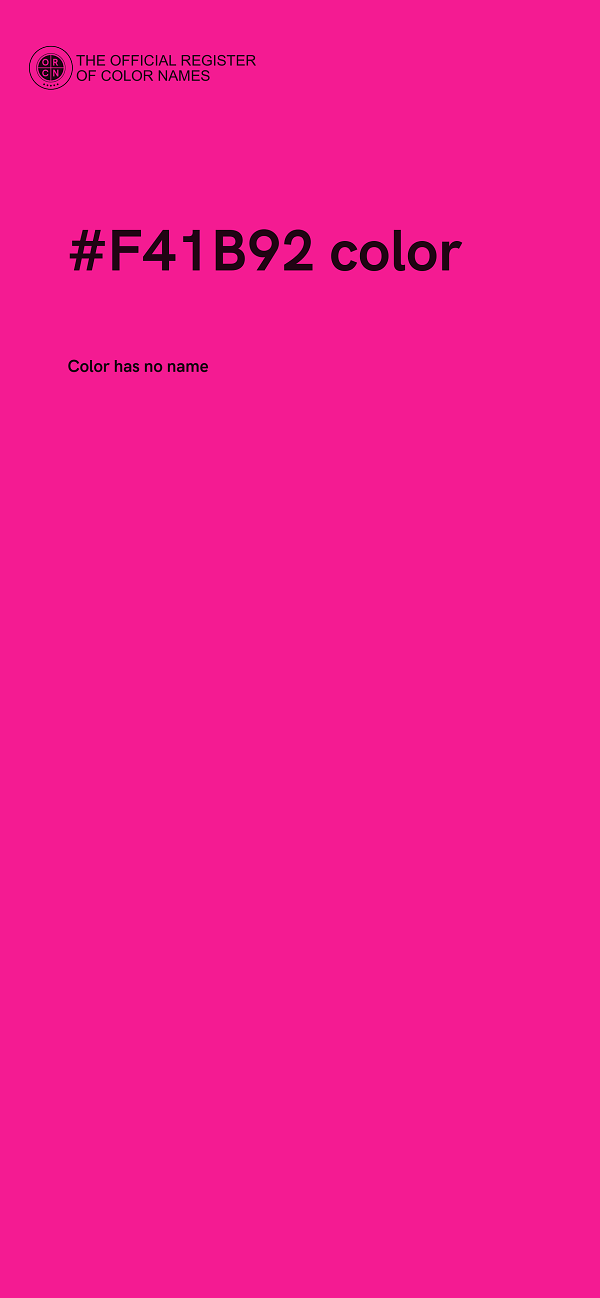 #F41B92 color image