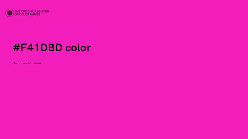 #F41DBD color image