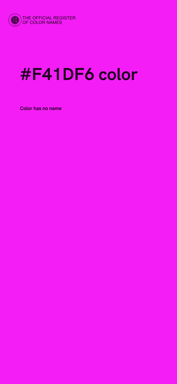 #F41DF6 color image