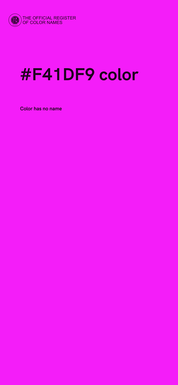 #F41DF9 color image
