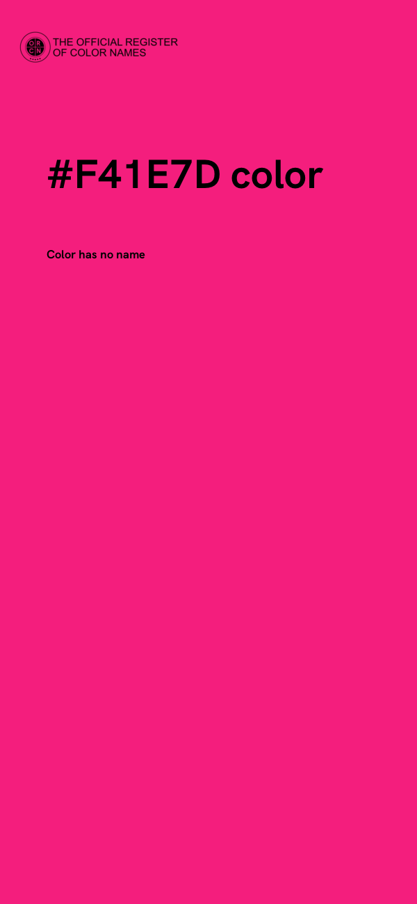 #F41E7D color image
