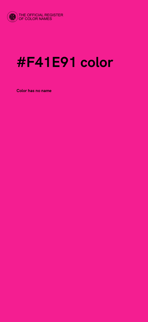 #F41E91 color image