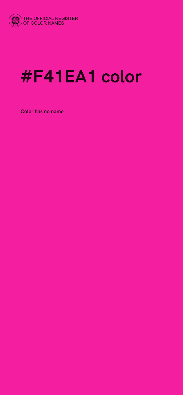 #F41EA1 color image