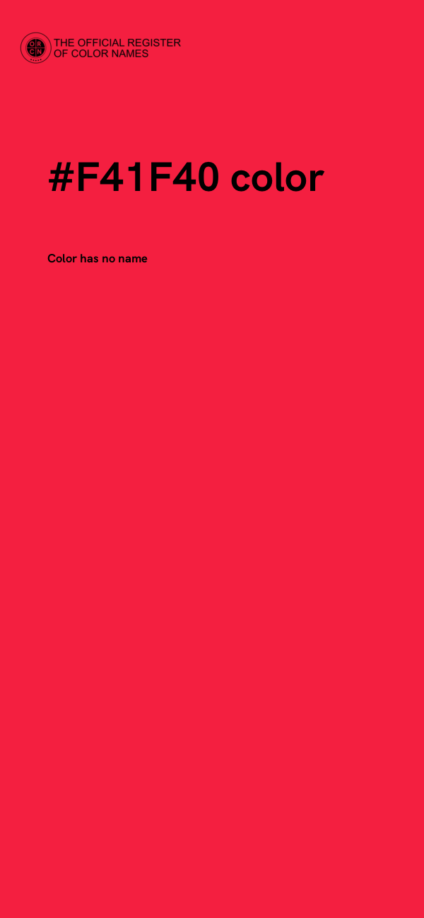 #F41F40 color image