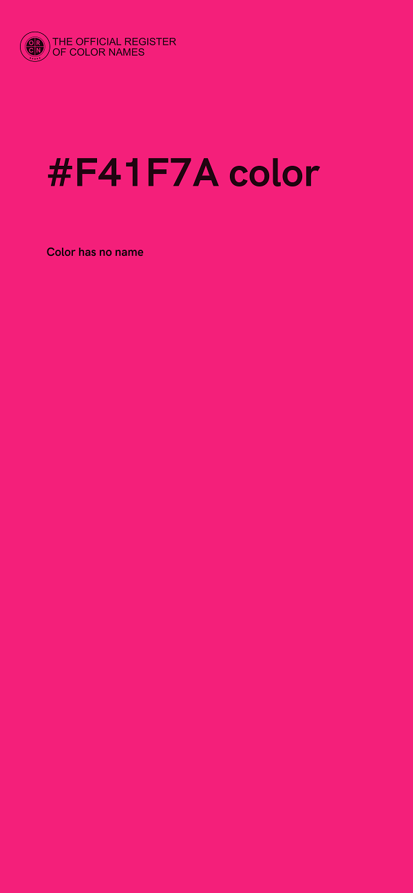 #F41F7A color image