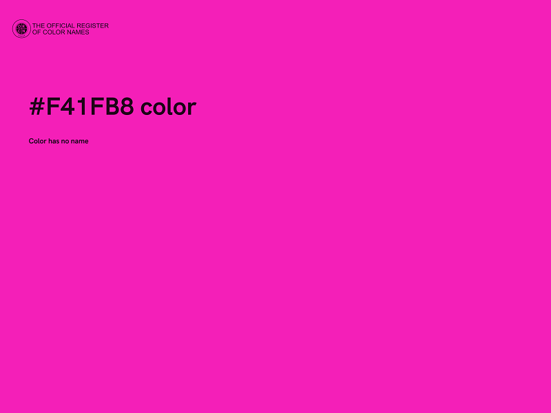 #F41FB8 color image