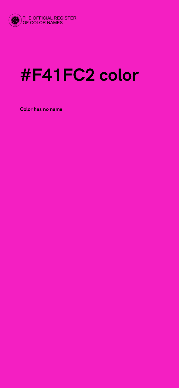 #F41FC2 color image