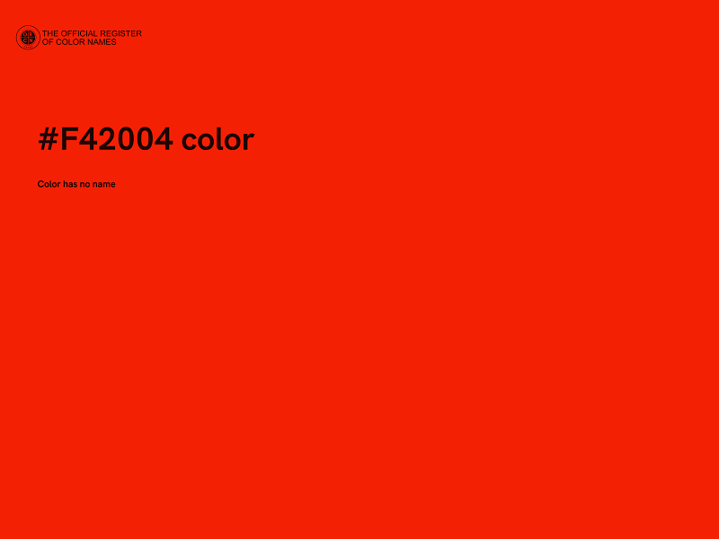 #F42004 color image