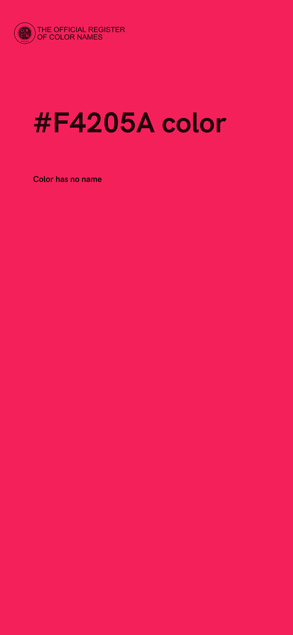 #F4205A color image