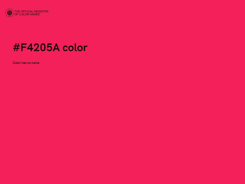 #F4205A color image